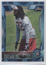 2015 Topps Chrome Rookies Hot Box Blue Diamond Refractor Jalen Collins #162 0c4