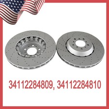 Pair Set of 2 Front 380mm Brake Disc Rotors Fits For BMW M4 M3 M2