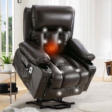 Power Lift Recliner Chair with Heat Massage, 8 Points, 350 lbs Capacity