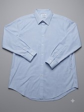 Calvin Klein Infinite Wrinkle Free Slim Fit Dress Shirt Blue 16 34/35 L wt/Bl
