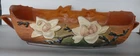 Roseville pottery Brown Magnolia console planter bowl 452-14