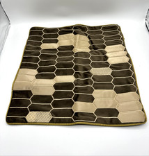 Velvet Throw Pillow Cover Brown 16x16 in