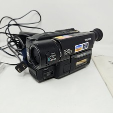 Sony Handycam CCD-TRV16 Video8 Camcorder Black w/ Nightshot Mode TESTED 