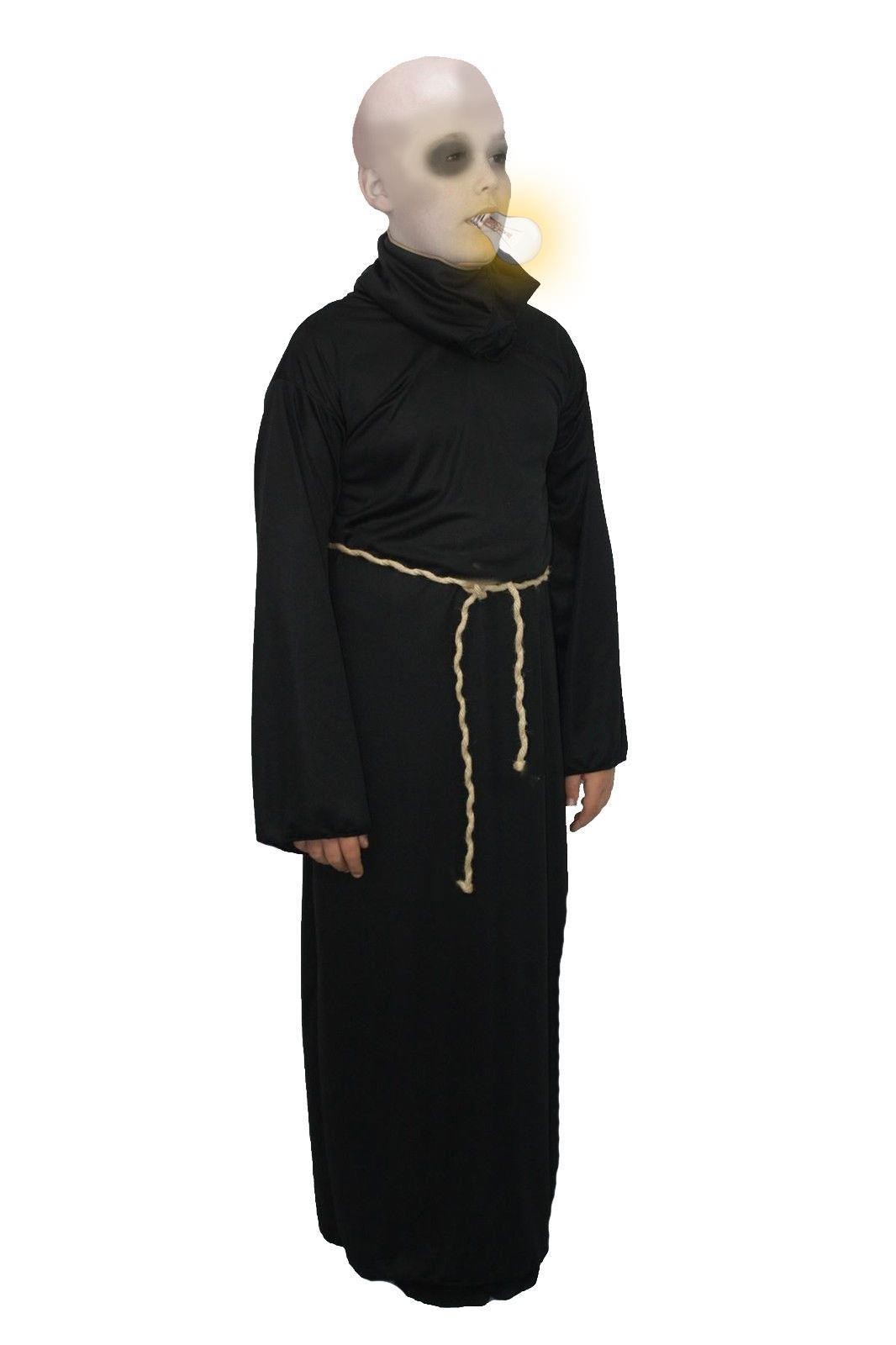 Childs Festering Uncle Adams Robes & Belt Halloween Fancy Dress [8-12 Years]