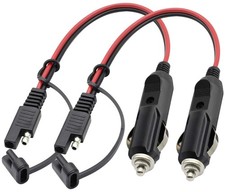 SAE Cigarette Lighter Charger Cable,16AWG 12V Cigarette Lighter Male Plug to SAE