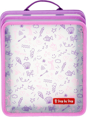 Step by Step Faltbare Heftbox, Pink, Mit 3 Fächern Für Hefte, Schnellhefter, Sch