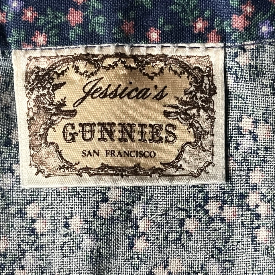 Jessica’s Gunnies Vintage 70s Ruffle Skirt Gunne Sax Blue Cottage Prairie Boho - Image 4 of 4