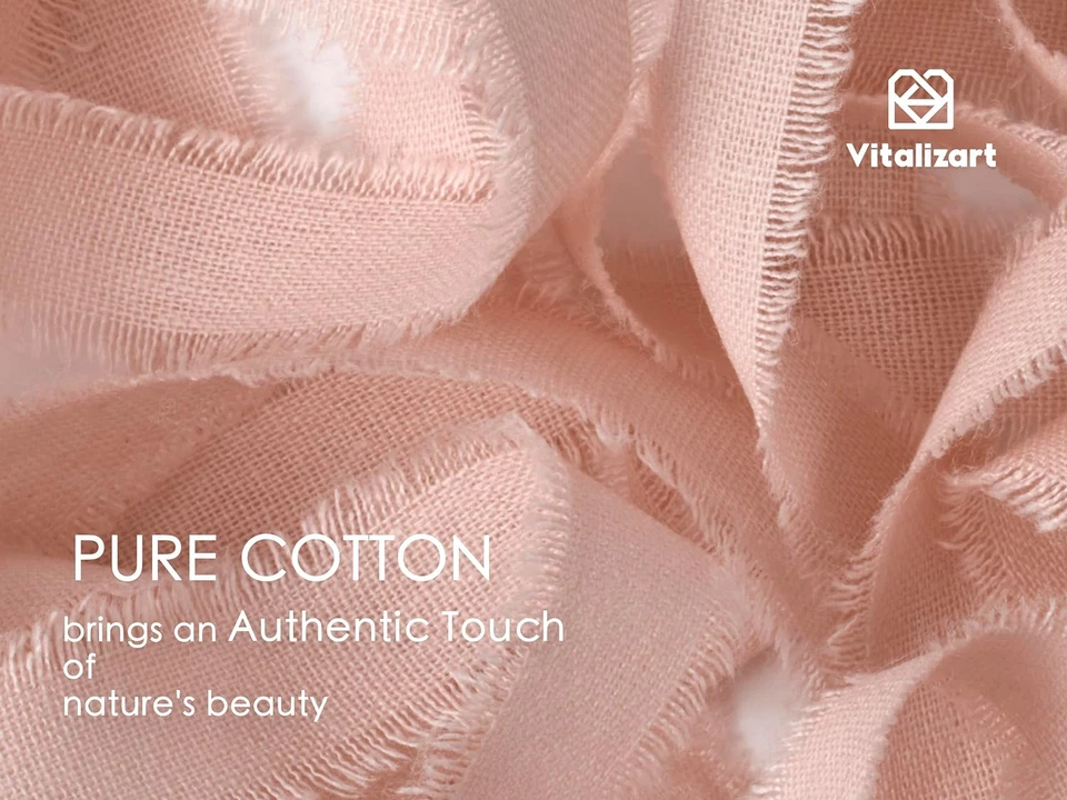 粉色棉质丝带手工条纹 5/8 英寸 x 21 码 纯天然棉 — 第 2/4 张图片