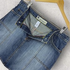 GAP Vintage Denim Blue Jean Mini Skirt 90s / Y2K Size 14