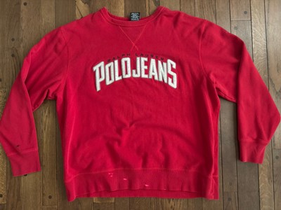 Vintage RALPH LAUREN JEANS COMPANY Big Logo Spellout Crew neck Sweatshirt - XL