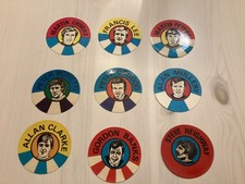 BAB FOOTBALL STARBURST CIRCULAR STICKERS - RARE GLOSSY TYPE SUPERB CONDITION