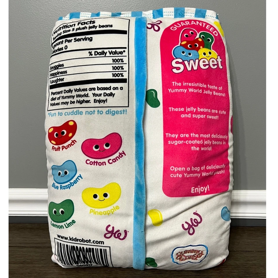 Yummy World Jelly Beans Pillow with 5 Jelly Beans Plush Set - Image 2 of 4