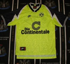 Vintage Borussia Dortmund BVB 1996 1997 Home Football Shirt Jersey Nike Size S