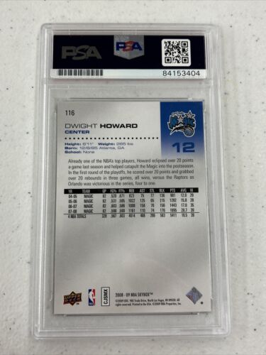 2008-09 SKYBOX 116 DWIGHT HOWARD BOLD GOLD AUTO PSADNA FUTURE HOF EBAY 1/1 PSA - Bild 4 von 4