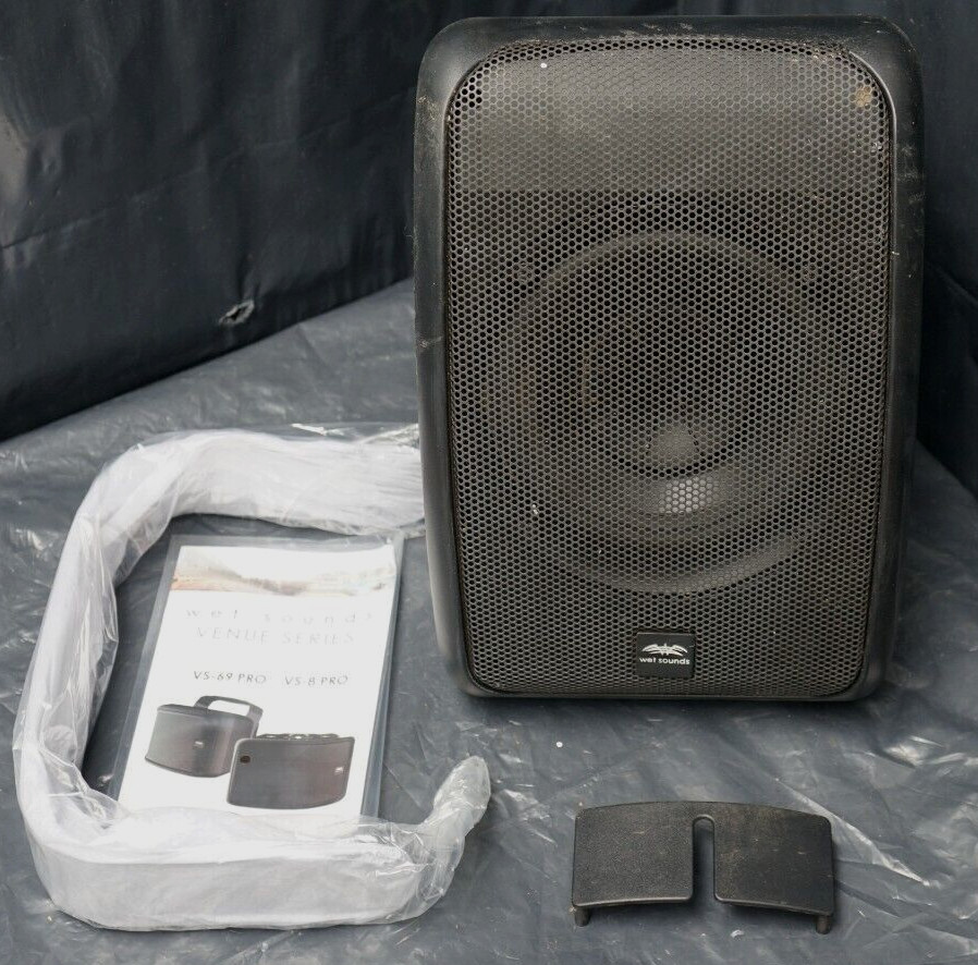 Wet Sounds Venue Series 8" Driver Outdoor Speaker, Black Tes