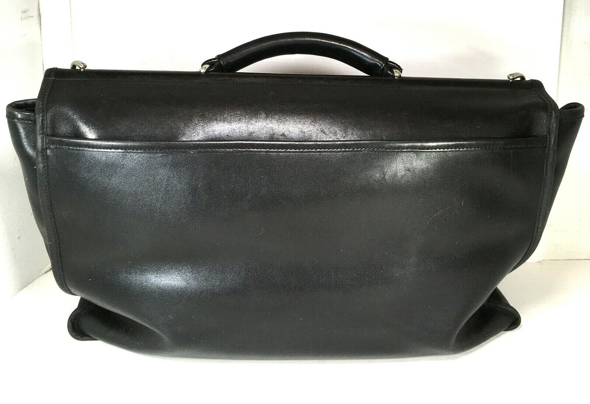 Coach Barclay 6456 Vintage Black Leather Briefcase