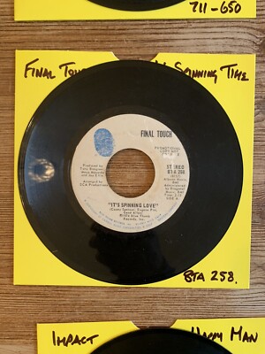 Final Touch - Its Spinning Love 7  Vinyl Funk Soul