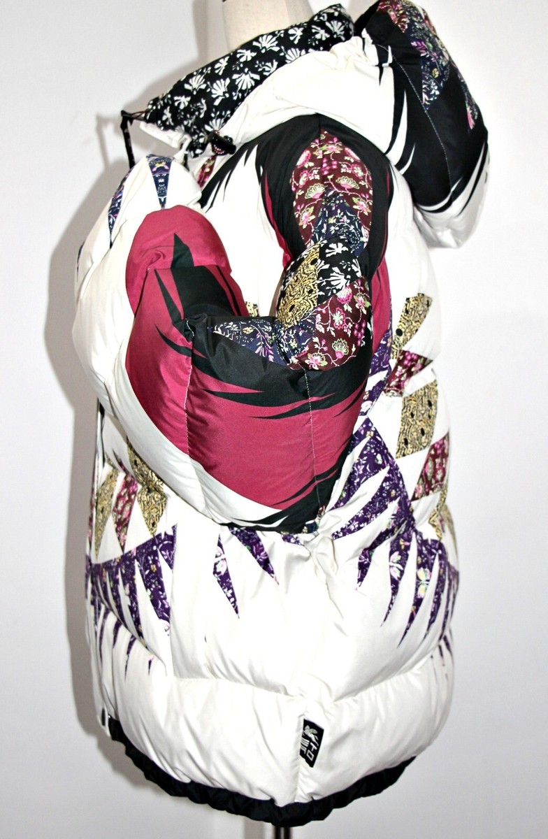 ETRO★素敵!Down Puffer Jacket in Moonlight Paisley ETRO Hooded Down Puffer Jacket in Moonlight Patchwork
