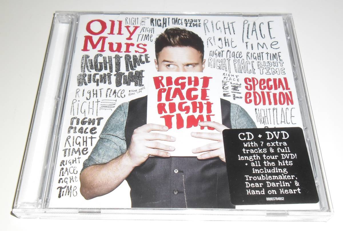OLLY MURS - RIGHT TIME RIGHT PLACE - SPECIAL EDITION UK CD + DVD 2 DISC ALBUM
