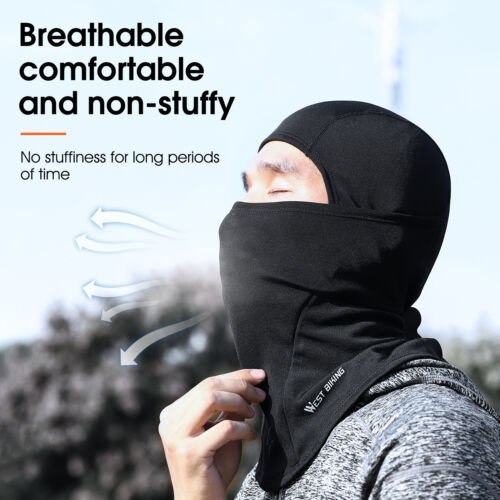 WEST BIKING Winter Fleece Sports Cycling Full Face Mask Balaclava Headgear Hat - Picture 4 of 18