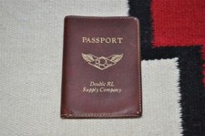 Ralph Lauren RRL Made in Italy Distressed Leather Passport Holder Wallet