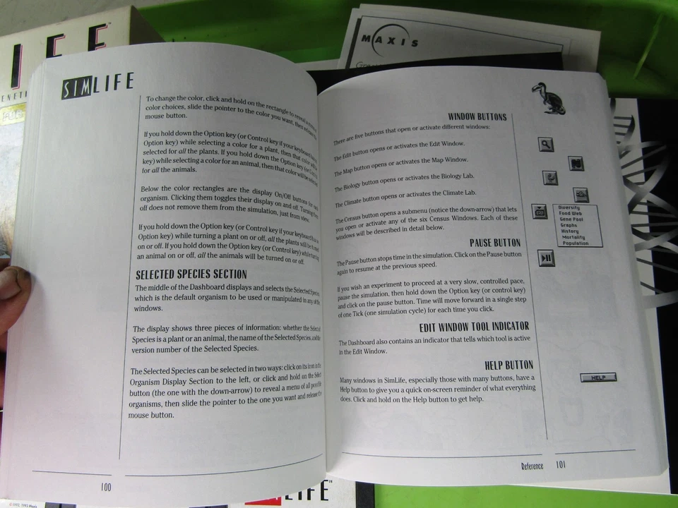 Sim Life: The Genetic Playground, Maxis software, for Windows 1992 BIG BOX - Image 3 of 4