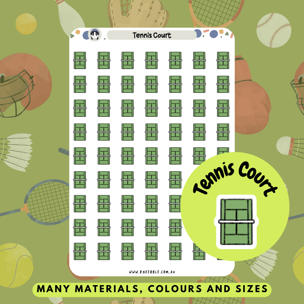 Tennis Court Planner Stickers