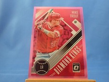 Mike Trout Donruss Optic 2018 Diamond Kings Pink Prizm #13