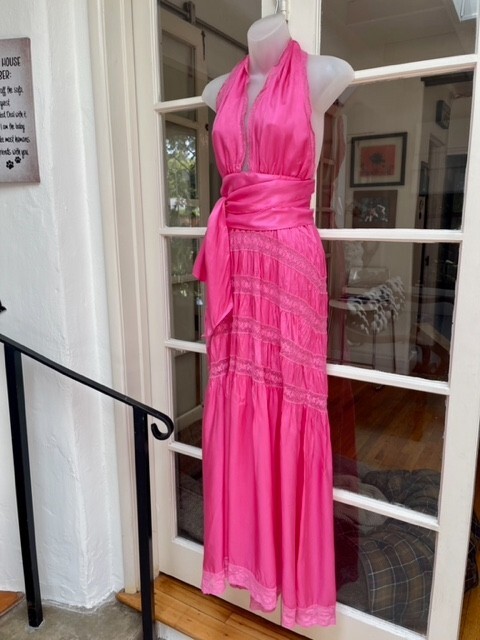 hot pink love shack fancy dress Love Shack Fancy Gallant Dress in Fuchsia Red