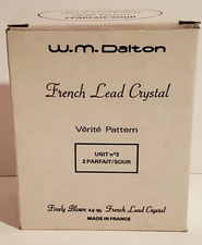 W.M. DALTON UNIT NO 3 SET/2 PARFAIT SOUR GLASSES VERITE FRENCH LEAD CRYSTAL