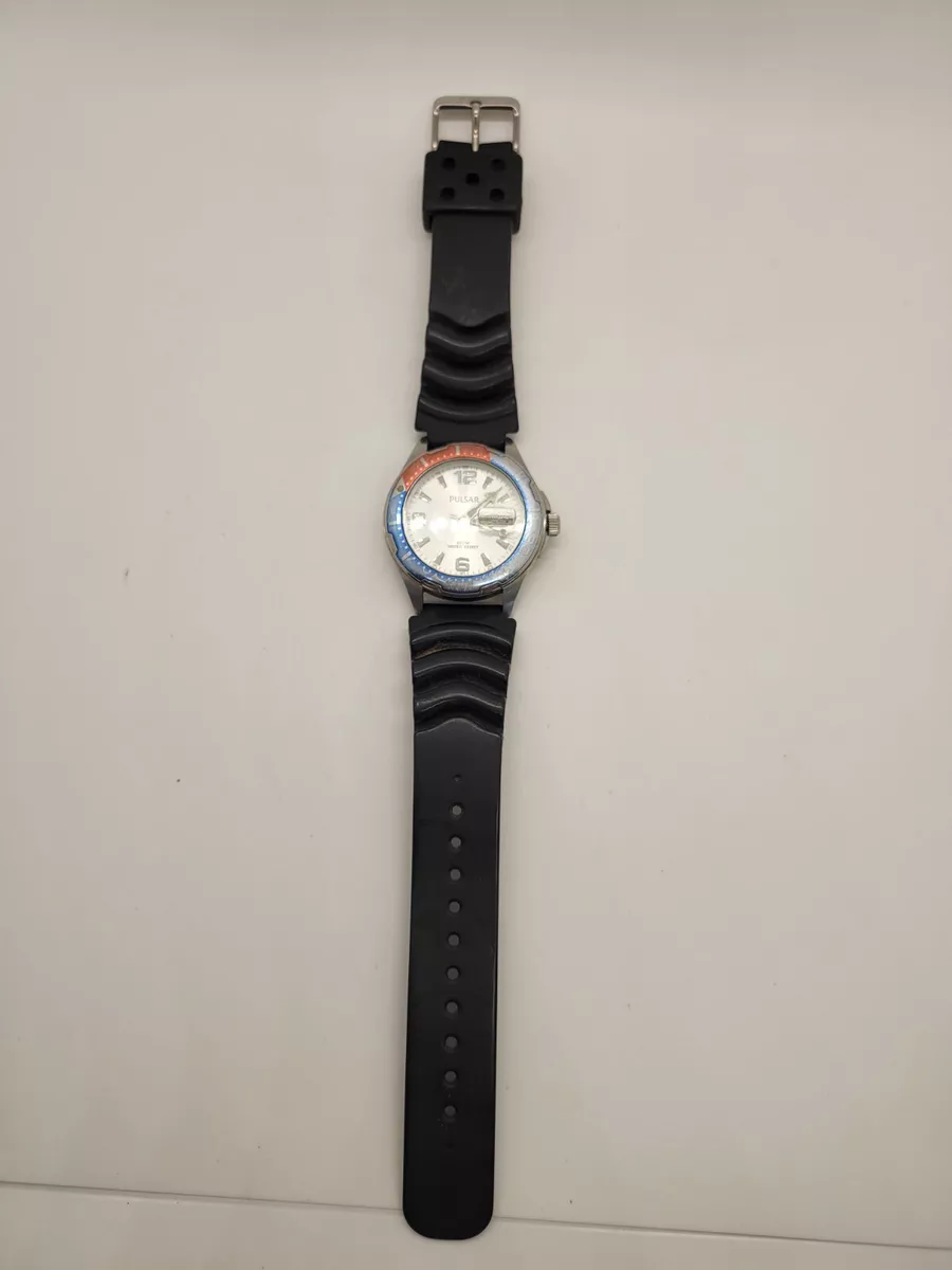 Vintage Pulsar By Seiko Pepsi Bezel Dive Men s Watch Untested Need