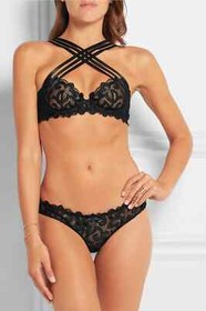 AGENT PROVOCATEUR RARE SEXY SOIREE BLACK RAIVE BRA 34C & BRIEF AP 2 SMALL BNWT