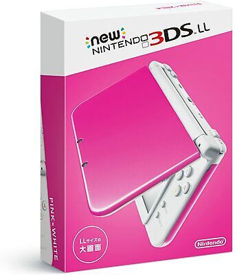 Nintendo 3DS LL XL Pink White Console System Japan Version 