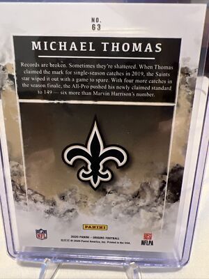 2020 Panini Origins Football Orange 159 / 175 Michael Thomas #63