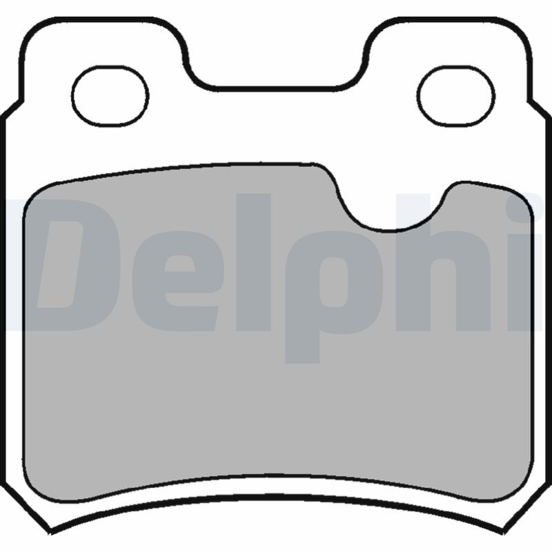 Kit de plaquettes de frein DELPHI LP586 pour Opel Omega A et Break