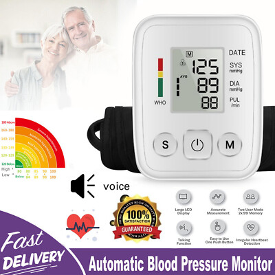 #ad #ad LCD Wrist Blood Pressure Monitor Digital Blood Pressure Monitor Rechargeable AAA $15.79