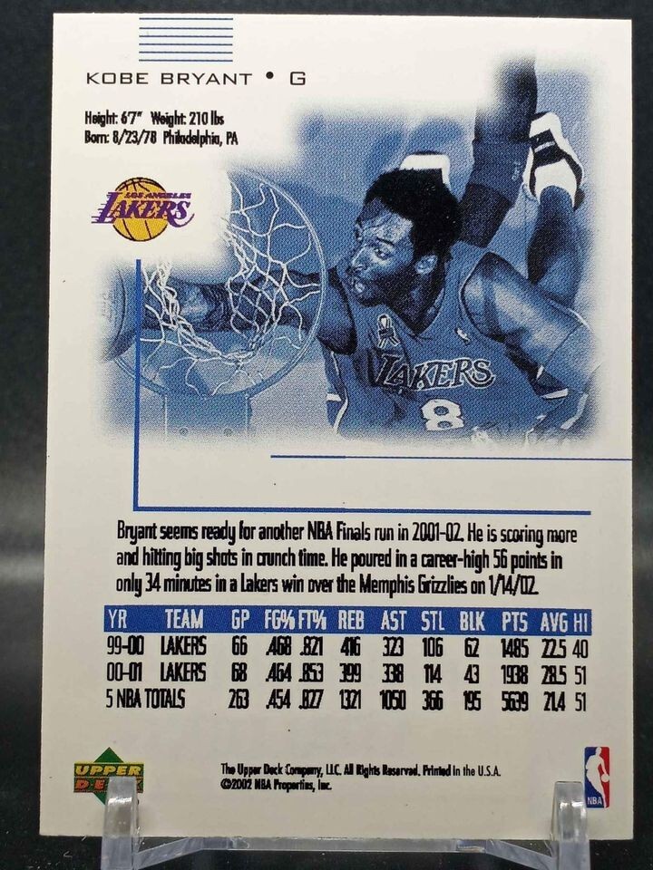 その他 Kobe Brayant Bawman's BEST Kobe Bryant 2002 Fleer All NBA Team Card #5 | eBay