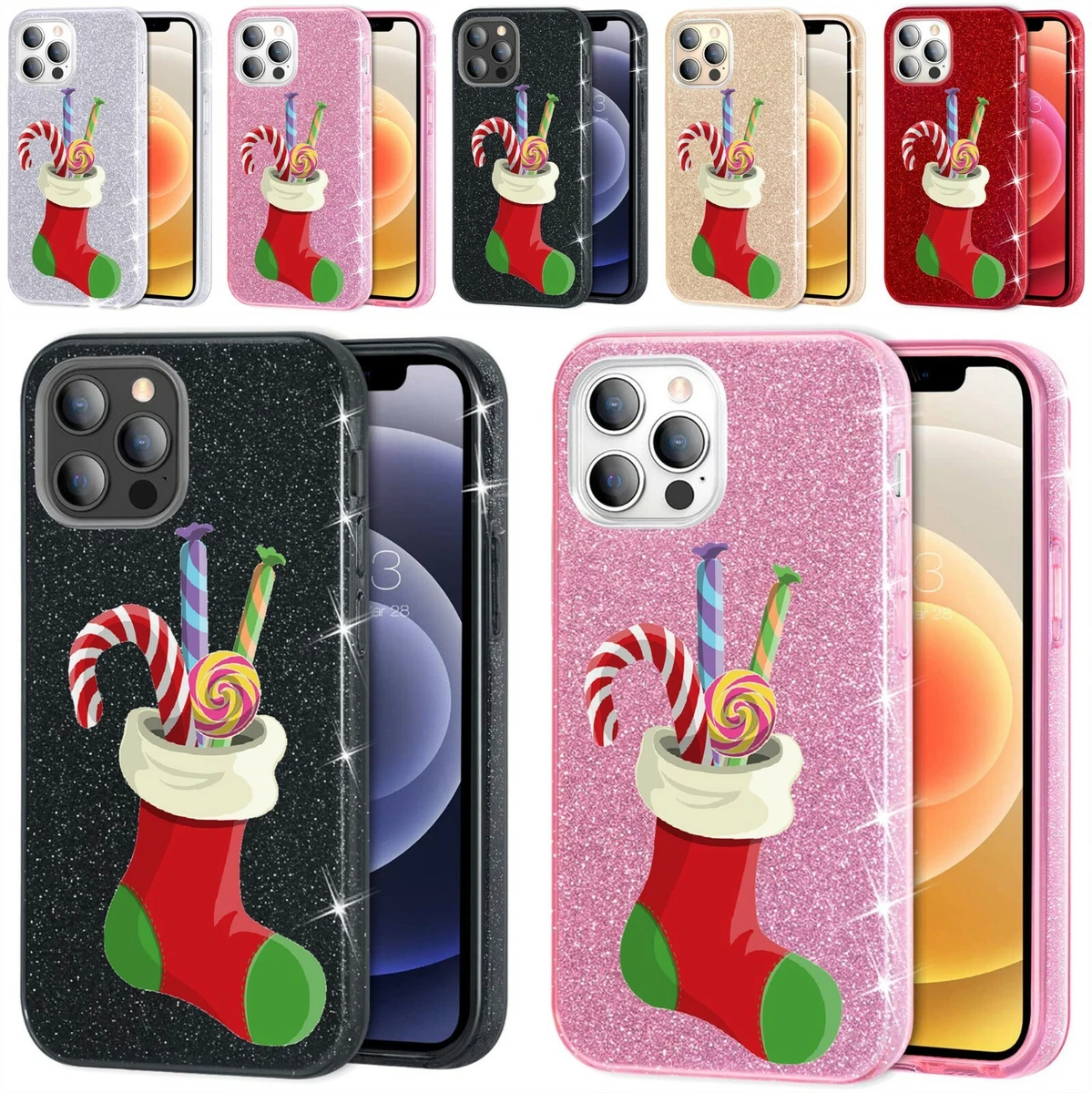 Custodia Yoedge Per IPhone 11 Con Pupazzo Di Neve 3D - Natale Morbida TPU Antiurto Rossa