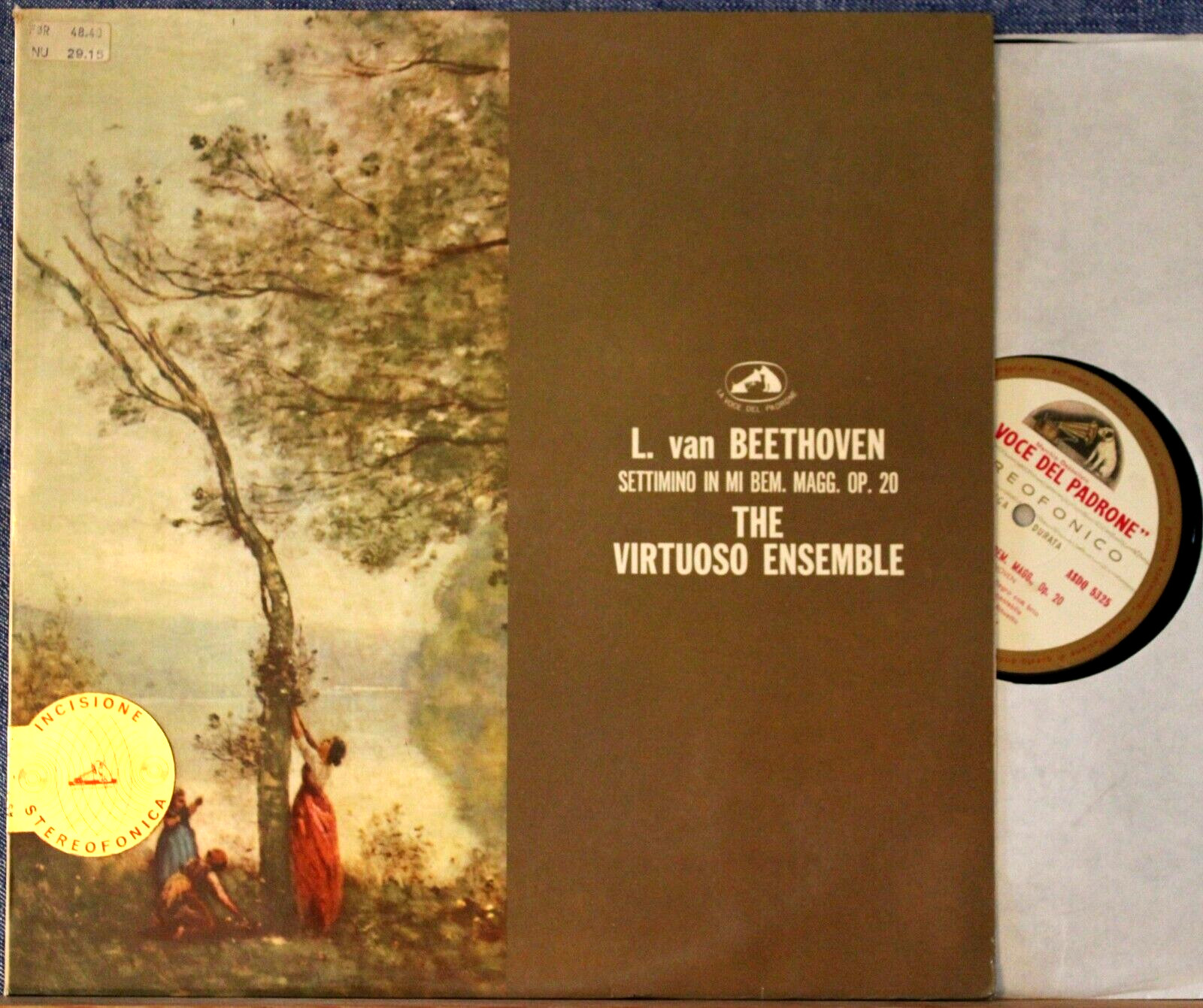 Virtuoso Ensemble. Beethoven (Septet). HMV ASDQ 5325 w/g. NM