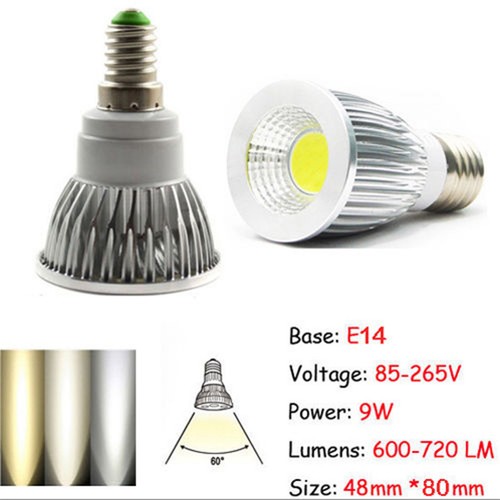 GU10 MR16 E27 E14 Dimmable 12W 9W 6W COB LED Spotlight Bulbs Lamp High Power RH - Picture 22 of 23