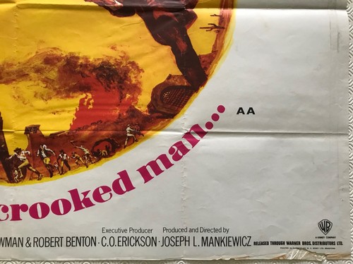 There Was A Crooked Man Original Quad Poster 1970 Kirk Douglas Stirnweis Art - Picture 3 of 6