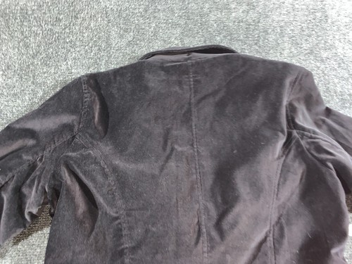GAP VELVET VELOUR LINED BLAZER JACKET BLACK SIZE 10 ONE BUTTON MEAN GIRLS - Picture 6 of 8