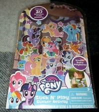 Hasbro My Little Pony Stick N' Play Sticker  NEW  30 Reusable Puffy Stickers