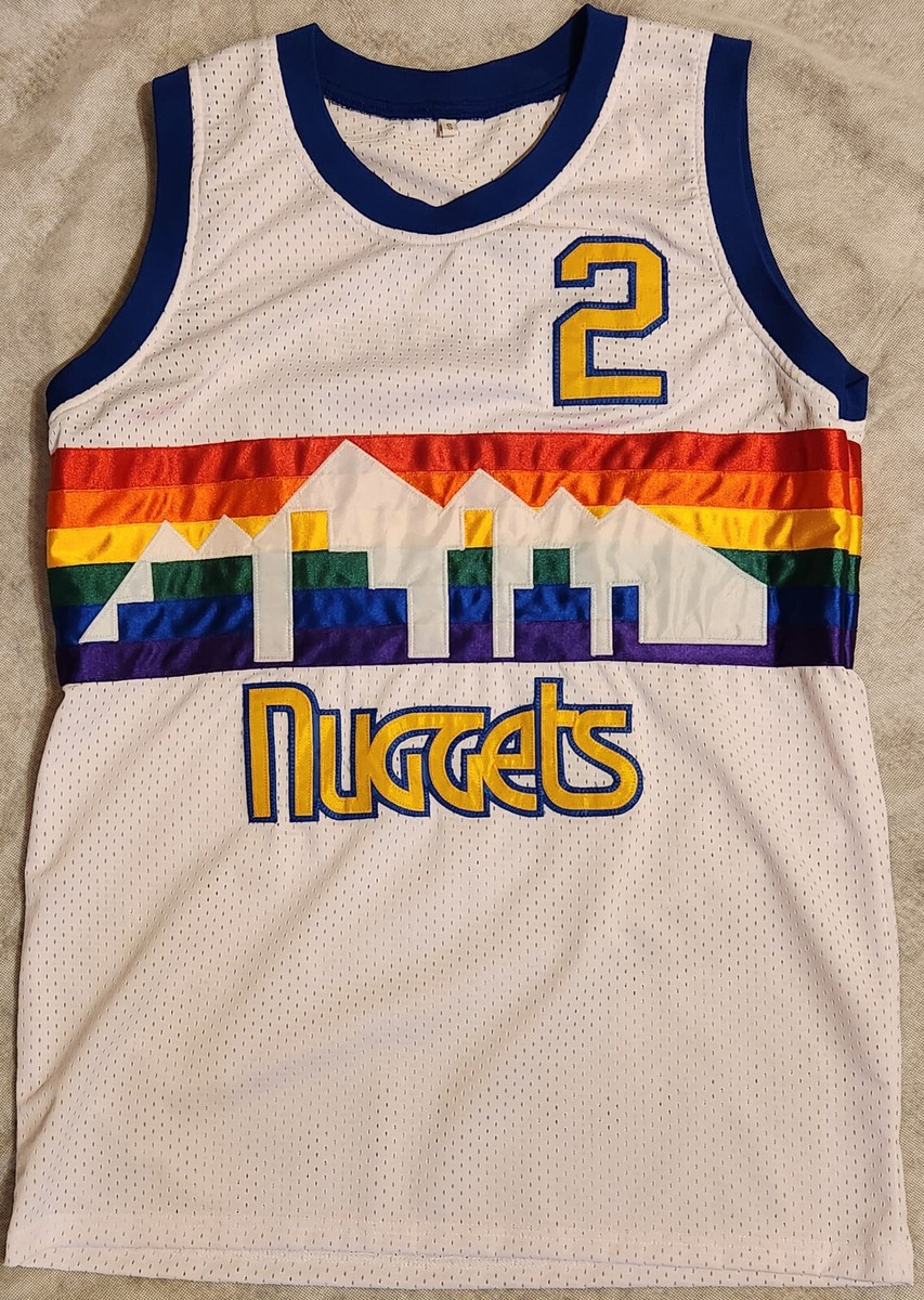 Alex English Denver Nuggets NBA Basketball Jersey Medium Vintage