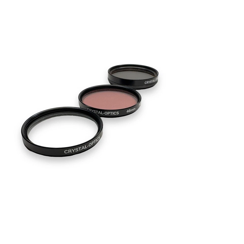 3 Polarizing Crystal-Optics 46MM FILTER P.L, F-DL, UV. With Case - Image 3 of 4