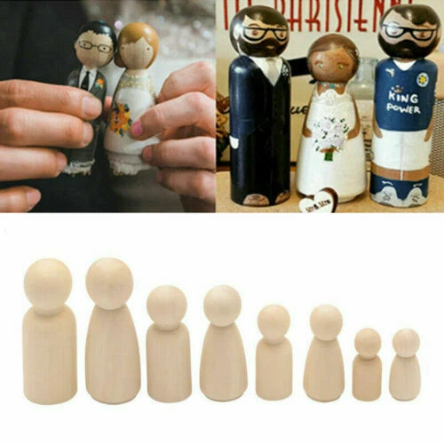 Bambole in miniatura in legno