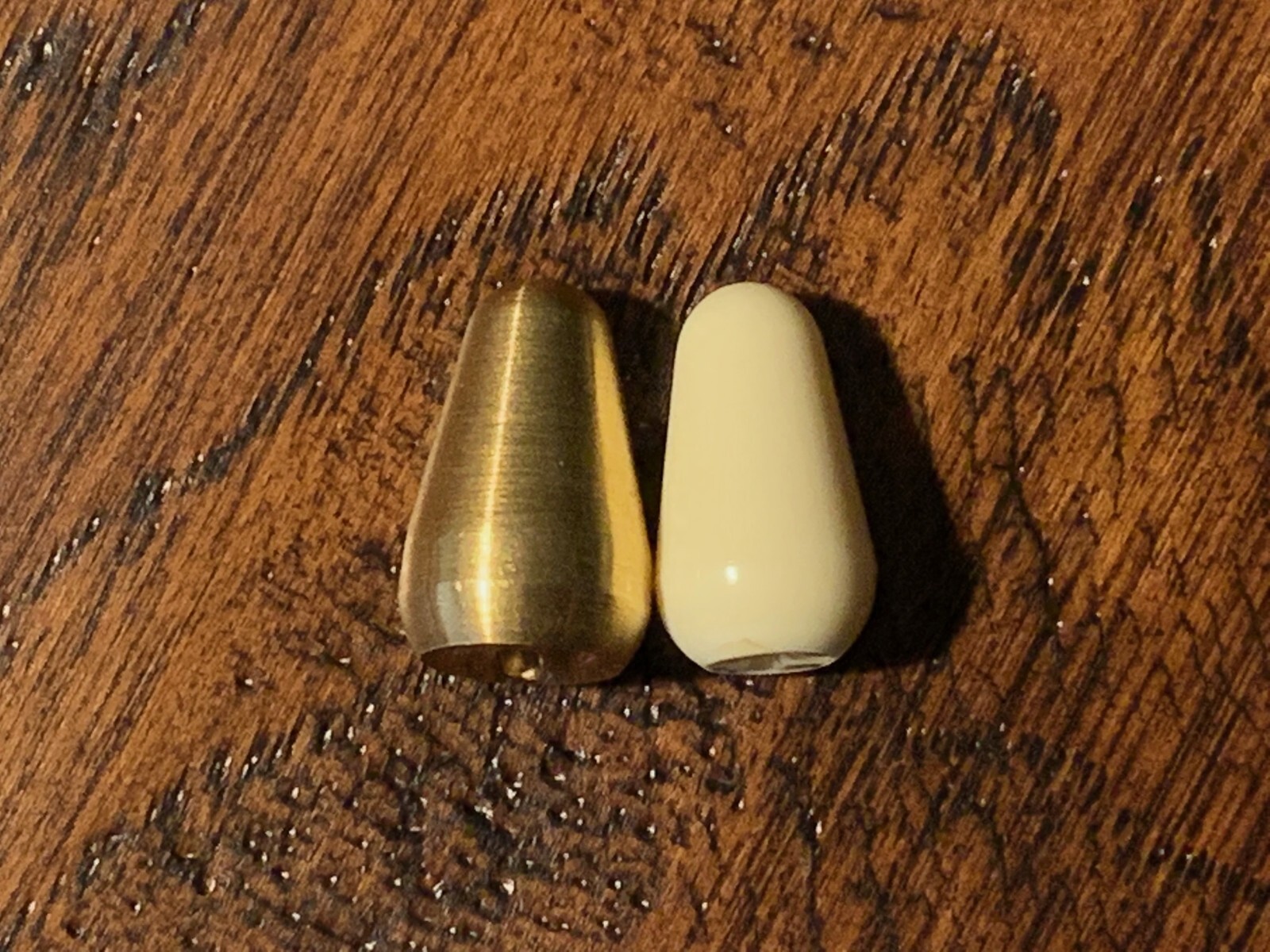 1 x Solid Raw Brass / Stratocaster Switch Tip with Set Screw / New