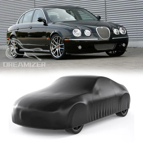 Waterproof Full Car Cover Outdoor Stretch Satin UV Protector For Jaguar S-TYPE