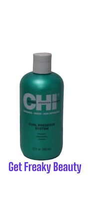 CASE OF 12 Chi Curl Preserve System Shampoo. 12 oz. NEW. FREE SHIPPING.