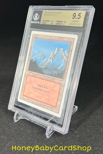MTG 3rd Edition Revised 1994 Mountain (B) BGS 9.5 GEM MINT Old School 93/94 - Picture 3 of 6
